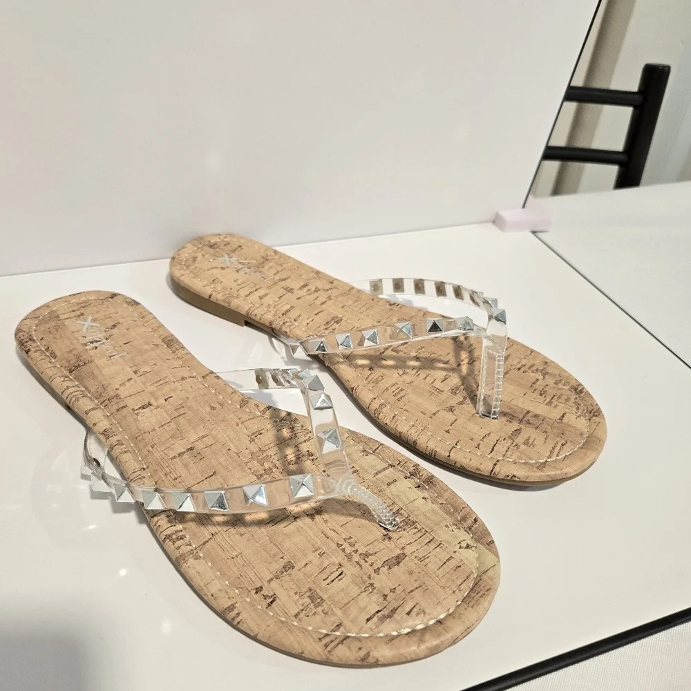 Xappeal Cork Studded Sandals – Casual and Stylish
